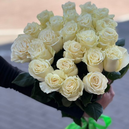 Букет из белых роз - купить с доставкой в по Перхушково