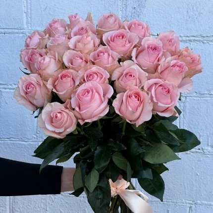 Букет из нежных розовых роз - купить с доставкой в по Перхушково